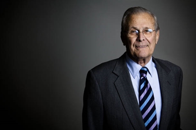 Donald Rumsfeld tote bag