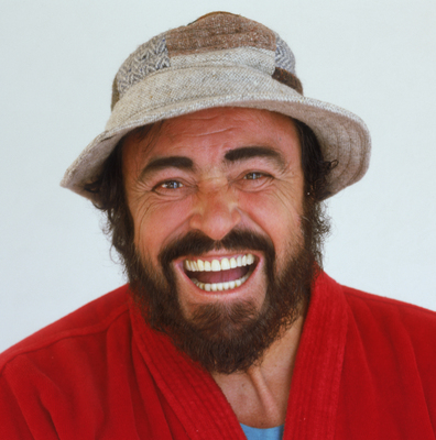 Luciano Pavarotti tote bag