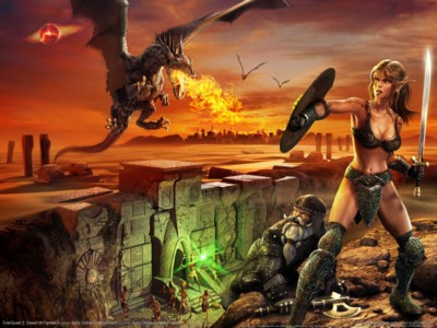 Everquest 2 desert of flames Poster Z1GW11014