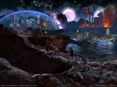Star wars galactic battlegrounds poster