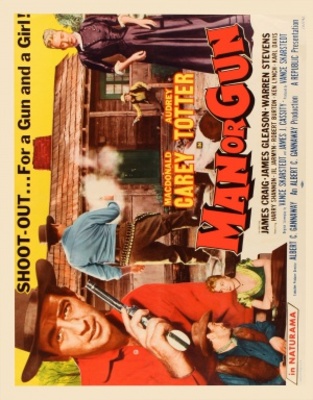 Man or Gun movie poster (1958) mouse pad