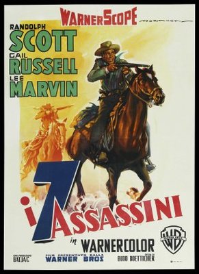 Seven Men from Now movie poster (1956) Longsleeve T-shirt