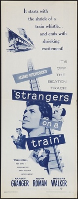Strangers on a Train movie poster (1951) calendar