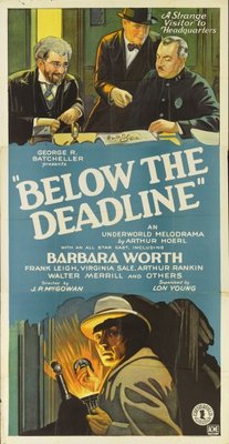 Below the Deadline movie poster (1929) poster