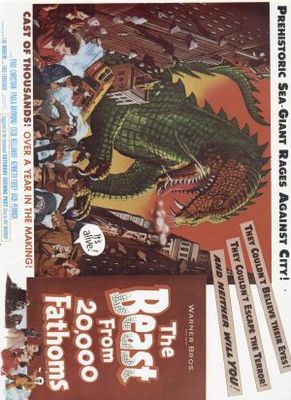 The Beast from 20,000 Fathoms movie poster (1953) tote bag