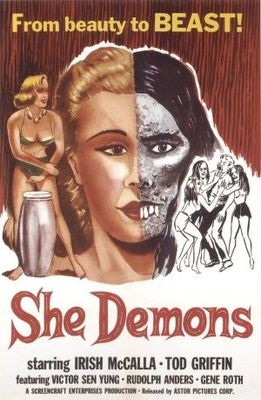 She Demons movie poster (1958) Longsleeve T-shirt