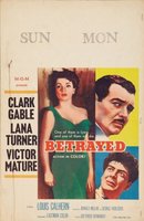 Betrayed movie poster (1954) Sweatshirt #694096