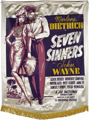 Seven Sinners movie poster (1940) mouse pad