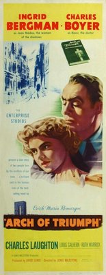 Arch of Triumph movie poster (1948) poster