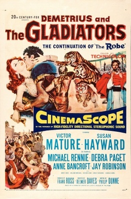 Demetrius and the Gladiators movie poster (1954) calendar