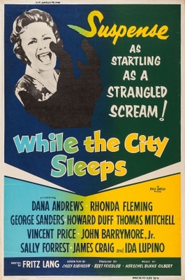 While the City Sleeps movie poster (1956) tote bag