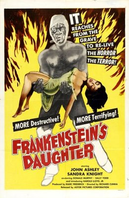 Frankenstein's Daughter movie poster (1958) calendar