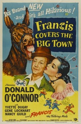 Francis Covers the Big Town movie poster (1953) poster