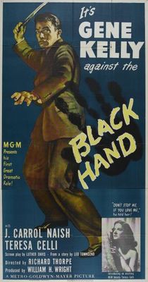 Black Hand movie poster (1950) Longsleeve T-shirt