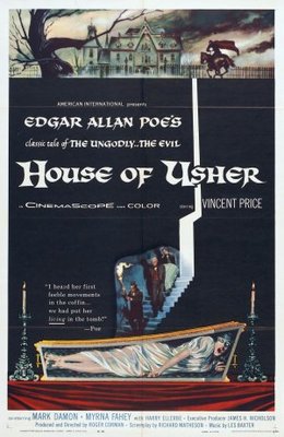House of Usher movie poster (1960) tote bag