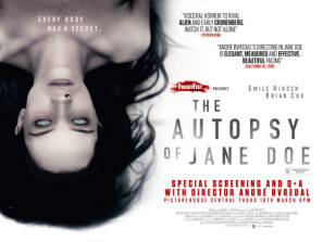 The Autopsy of Jane Doe movie poster (2016) poster