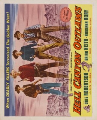 Hell Canyon Outlaws movie poster (1957) calendar