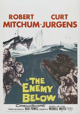 The Enemy Below movie poster (1957) Poster MOV_128b7b21