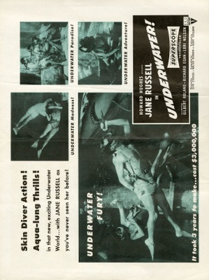 Underwater! movie poster (1955) calendar