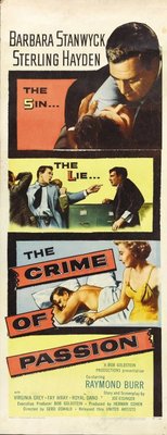 Crime of Passion movie poster (1957) calendar