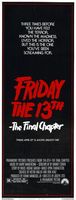 Friday the 13th: The Final Chapter movie poster (1984) t-shirt #MOV_167813a2