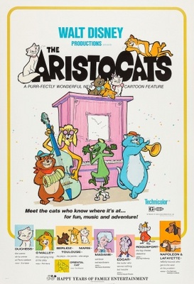 The Aristocats movie poster (1970) tote bag