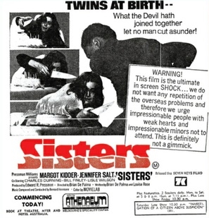 Sisters movie posters (1973) Sweatshirt