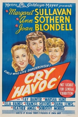 Cry 'Havoc' movie posters (1943) calendar