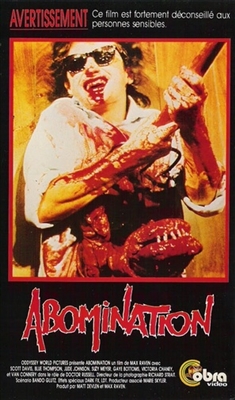 The Abomination movie posters (1986) poster