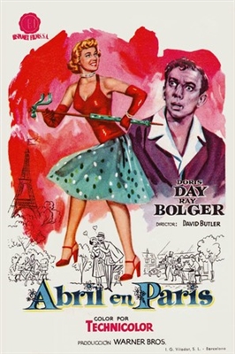 April in Paris movie posters (1952) calendar