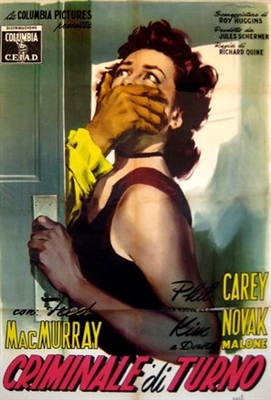 Pushover movie posters (1954) calendar