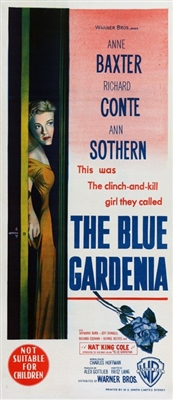 The Blue Gardenia movie posters (1953) calendar