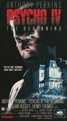 Psycho IV: The Beginning movie posters (1990) tote bag