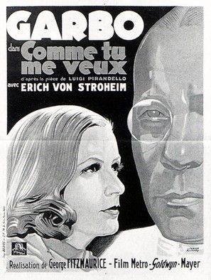 As You Desire Me movie posters (1932) poster