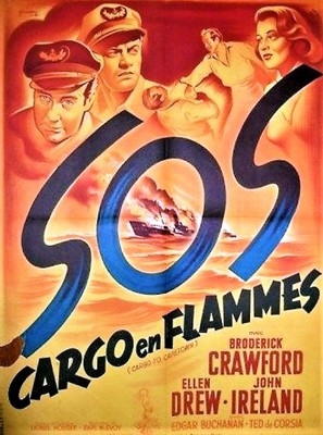 Cargo to Capetown movie posters (1950) Sweatshirt