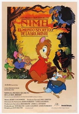 The Secret of NIMH movie posters (1982) tote bag #MOV_1849721
