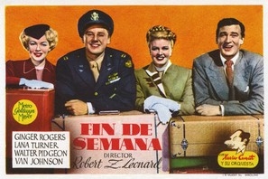 Week-End at the Waldorf movie posters (1945) calendar