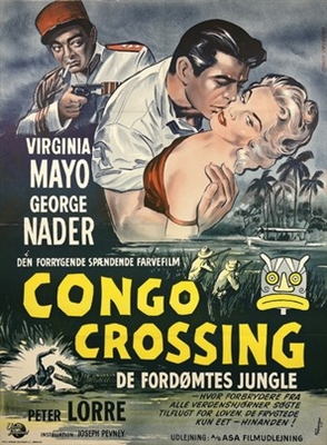 Congo Crossing movie posters (1956) tote bag