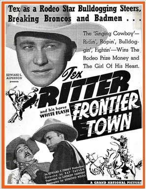 Frontier Town movie posters (1938) tote bag