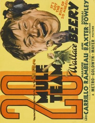 20 Mule Team movie poster (1940) tote bag