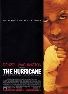The Hurricane movie poster (1999) poster