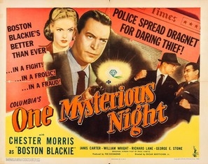 One Mysterious Night movie posters (1944) tote bag