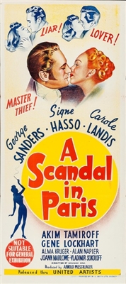 A Scandal in Paris movie posters (1946) poster