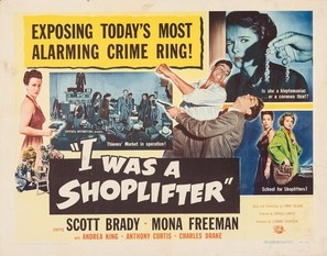 I Was a Shoplifter movie posters (1950) Sweatshirt