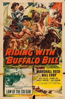 Riding with Buffalo Bill movie posters (1954) hoodie
