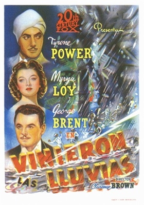 The Rains Came movie posters (1939) calendar