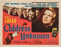 Address Unknown movie posters (1944) hoodie #3632937