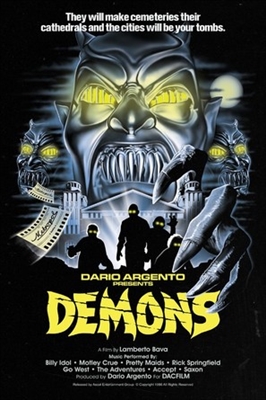 Demoni movie posters (1985) calendar