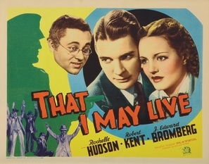That I May Live movie posters (1937) mug