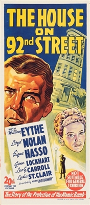 The House on 92nd Street movie posters (1945) mug
